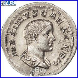 Monnaies antiques, Maxime César, Denier, Rome, NGC Choice AU 4/3, RIC 3 #32911