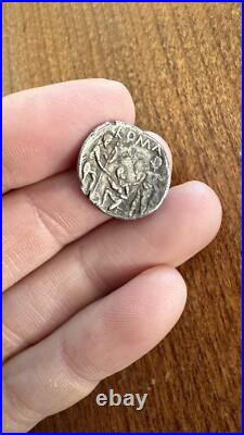 Piece romaine Denier Antique en Argent Ti Veturius Denarius Rome (137 av J. C)