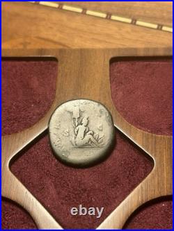 R186 Lucius Vérus Sesterce Rome captif parthe Prisonnier Roman Coin Denier As