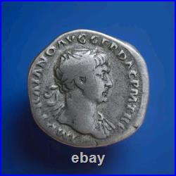 RARE DENIER de TRAJAN (COS V P P S P Q R OPTIMO PRINC/ DANVVIVS) 3,09grs
