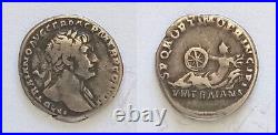 ROME EMPIRE DENIER TRAJAN 98/117 R / VIA TRAIANA 3,13 gr ARGENT