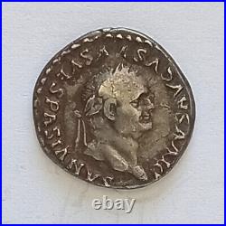 ROME EMPIRE DENIER VESPASIEN sous TITUS 69/79 R/ CAPRICORNE 3,35 gr ARGENT