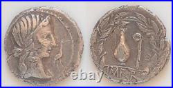 ROME REPUBLIQUE DENIER CAECILIA 81 BC R / jarre 3,79gr ARGENT