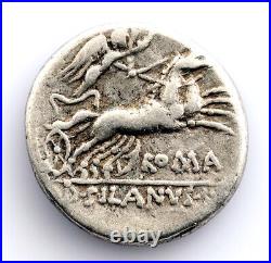 République De Romana-Junia. Denier 91 A. C. Roma. Argent 3,9 G. Belle