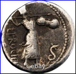 République romaine L. Procilius Denier 80 BC Rome