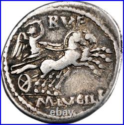 République romaine M. Lucilius Rufus Denier 101 BC Rome