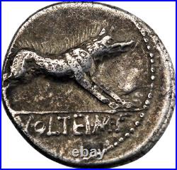 République romaine M. Volteius Denier 78 BC Rome