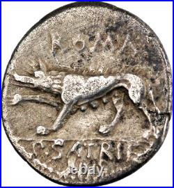 République romaine P. Satrienus Denier 77 BC Rome