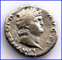 Roma-Nerón. Denier 67-68 D. C. Roma. Argent 3,24 G. Rare