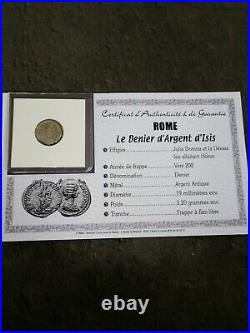 Romaine / Denier Argent Isis / Rome / Certificat / Silver