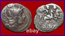 Roman Coin Anonyme Denier, Les Dioscures, Rome, TB+, R1 90DAN1