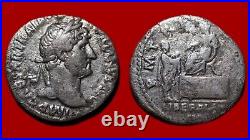 Roman Denarius Hadrien Denier, Revers rare, Rome, R2, TTB 190DH1