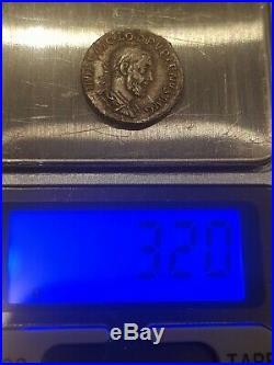 Roman silver coin Pupien denier pupianus denarius