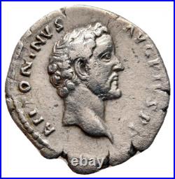 Rome Antonin Le Pieux. Denier. 140-143 Ap. J. C. Rome. Argent 2,9 G. Très Rare