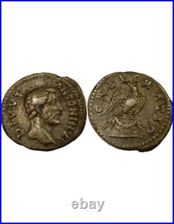 Rome Empire Antonin le Pieux Denier Argent, Aigle 161 Rome