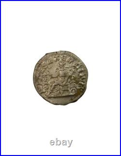 Rome Empire Elagabal Denier, Fides assise 219 Rome