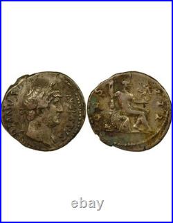 Rome Empire Hadrien Denier Argent, Hercule assis 126 Rome