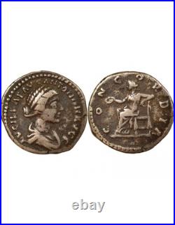 Rome Empire Lucille Denier Argent, Concordia 164 / 166 Rome Rome Empire Lucille Denier Argent, Concordia 164 / 166 Rome