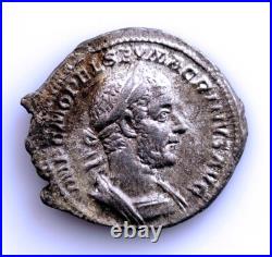 Rome Empire Macrin. Denier, Rome 217 P. C. Argent 3,5 G. Rare