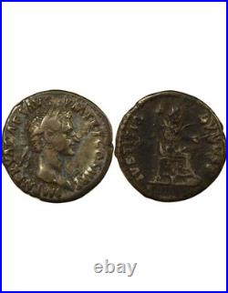 Rome Empire Nerva Denier Argent, Justice assise 96 Rome