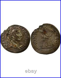 Rome Empire Tibère Denier Fourré, Pax Lyon