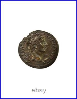 Rome Empire Tibère Denier Fourré, Pax Lyon