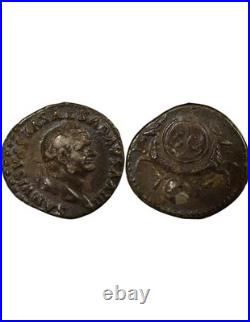 Rome Empire Vespasien Denier Argent, Capricornes 79 / 80 Rome