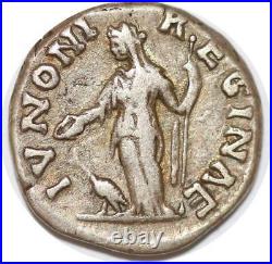 S4005 Denier Faustina Augusta Ivnoni Reginae Rome 147-176 Silver M offer
