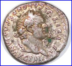 S4318 Denier Romain Titus Vespasianus Rome Argent Silver Faire Offre