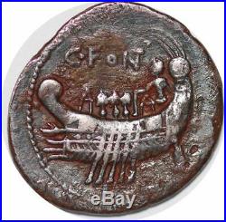 S6281 denier C Fonteius 114/113 BC denarius Janiform Dioscuri EC FontSilver
