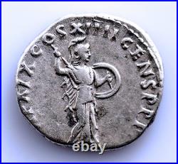 SC. Empire Romain-Domitien. Denier, Rome 88-89 Ap. MBC+/VF+ Argent 3,5 g