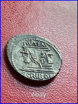 Scribonia, Puteal, Denier, 62 BC, Rome, Argent, SUP, Crawford416/1