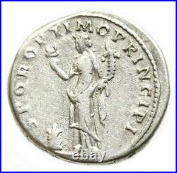 TRAJAN 97-117, denier Rome, 103-111. Peu courant avec l'autel au revers