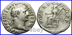 Trajan (98-117 après JC) AR Denier, Victoire