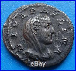 Tres rare Denier Paulina Pauline CONS-EC-RATIO, roman coin, monnaie romaine